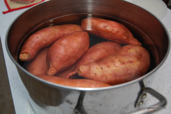 Dehydrating Sweet Potatoes